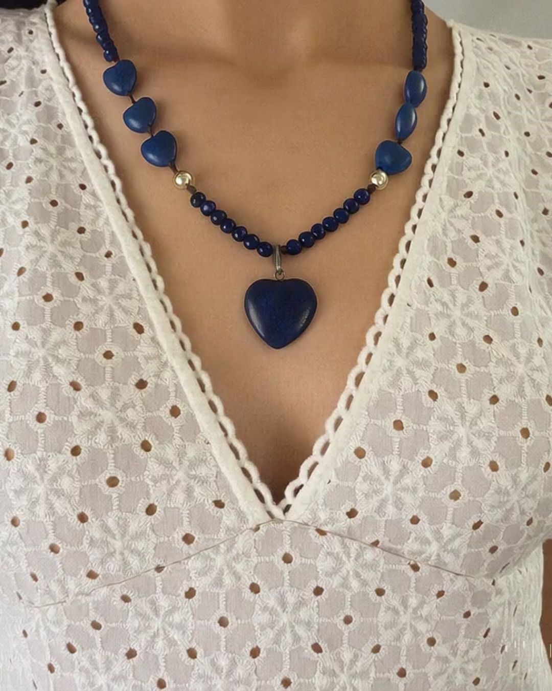 Collar Corazón Azul (Especial)
