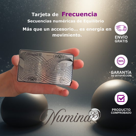Tarjeta de Frecuencia® Números que vibran en armonía contigo.
