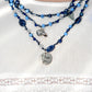Collar Trío Místico Azul