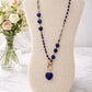 Collar de Hilo con Corazones Azules