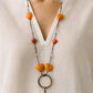Collar Corazón Naranja