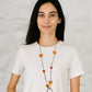 Collar Corazón Naranja