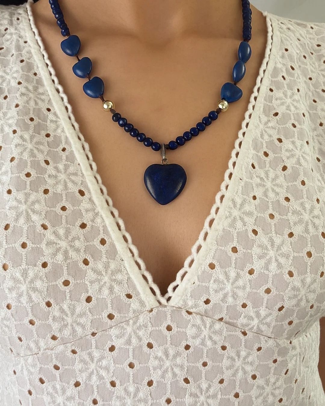 Collar Corazón Azul (Especial)